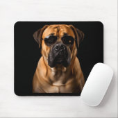 Cool Dog Sungles Bullmastiff Funny Look Mousepad (Mit Mouse)