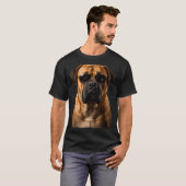 Cool Dog Sungles Bullmastiff Funny Look  T-Shirt (Vorne ganz)