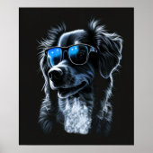 cool dog wearing a pair of stylish sungasse poster (Vorne)