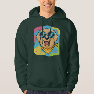 Cool Dog With Sunglasses Funny Hoodie
