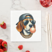 Cool Dogzz ein cooler Beagle mit Sonnenbrille und Serviette (Beispiel)