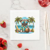 Cool Dogzz ein cooler Mops mit Sonnenbrille Classi Serviette (Beispiel)