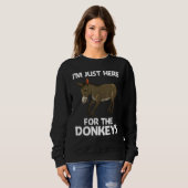 Cool Donkey For Men Women Mule Donkey  Safari Anim Sweatshirt (Vorne ganz)