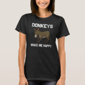 Cool Donkey For Men Women Mule Donkey Safari Anim T-Shirt (Vorderseite)