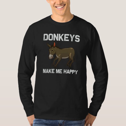 Cool Donkey For Men Women Mule Donkey Safari Anim T-Shirt (Vorderseite)