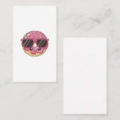 Cool Donut with Sunglasses Visitenkarte (Vorne/Hinten)