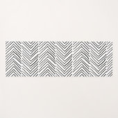 Cool Doodle Handmade Herringbone Boho Minimal Yogamatte (Vorderseite (Horizontal))