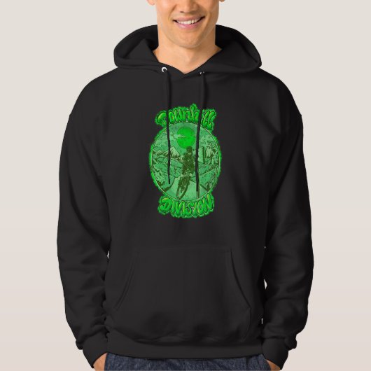 Cool Down Hill Mountain Bike Design for Hardcore C Hoodie (Vorderseite)