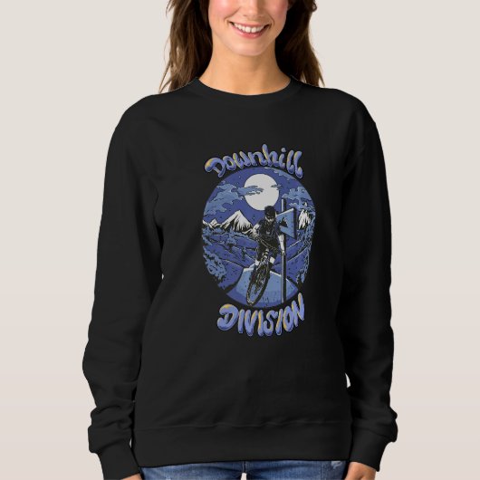 Cool Down Hill Mountain Bike Design for Hardcore C Sweatshirt (Vorderseite)