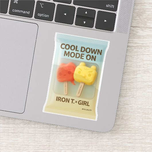 Cool Down Mode: Frozen Treat Buddies Toy Art Aufkleber (Detail)