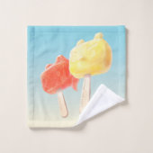 Cool Down Mode On: Iron T & Bunny Girl Popsicles Badhandtuch Set (Waschlappen)