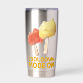 Cool Down Mode On: Iron T & Bunny Girl Popsicles Thermobecher (Vorderseite)