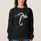 Cool Dragon Flying Mythical Creature Traditional C Sweatshirt (Vorderseite)