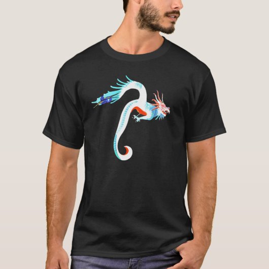 Cool Dragon Flying Mythical Creature Traditional C T-Shirt (Vorderseite)