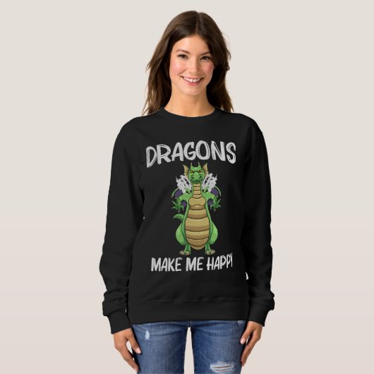 Cool Dragon For Men Women Mythical Creature Dragon Sweatshirt (Vorne ganz)