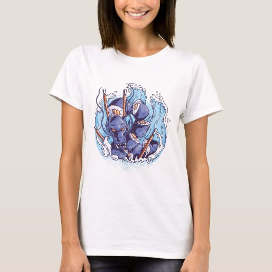 Cool Dragon SUSHI Anime Graphics Verwalten von Fei T-Shirt (Vorderseite)
