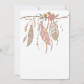 Cool Dreamcatcher Birthday Boho Birthday Einladung (Rückseite)