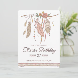 Cool Dreamcatcher Birthday Boho Birthday Einladung