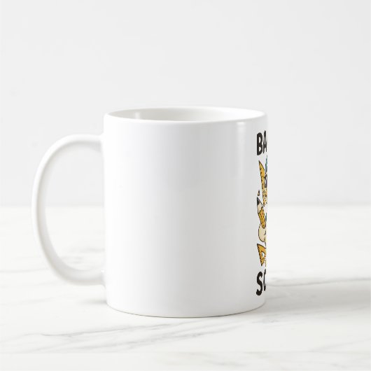 Cool Duck Back to School Design Funny Cartoon Goos Kaffeetasse (Links)