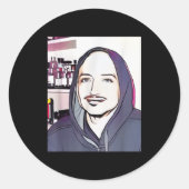 Cool Dude Runder Aufkleber (Vorderseite)