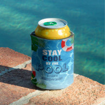 Cool durch den Pool Geburtstag Personalisiert