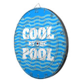 Cool durch den Pool lustige Sommervibes Brauch Dartscheibe (Vorderseite rechts)