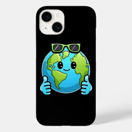 Cool Earth Cartoon iPhone 14 Case 2025