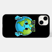 Cool Earth Cartoon iPhone 14 Case 2025 (Rückseite (Horizontal))