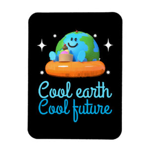 Cool earth, Cool future - Erde Magnet