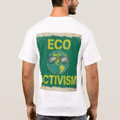 Cool Earth Vintage Eco Activism T-Shirt (Rückseite)