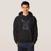 Cool Easter Bunny Happy Easter Rabbit Easter Frien Hoodie (Vorne ganz)