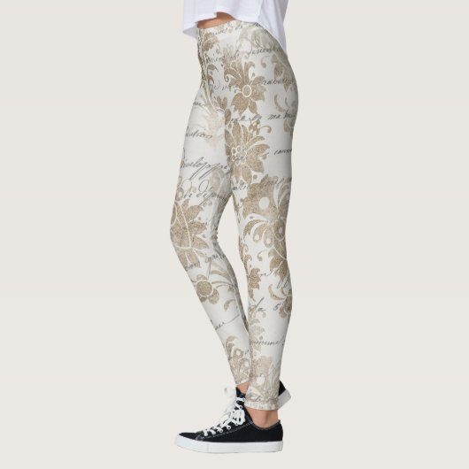 cool eines von einer Art ephemera blumenmusters Fr Leggings (Links)
