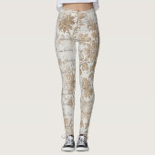 cool eines von einer Art ephemera blumenmusters Fr Leggings (Vorderseite)