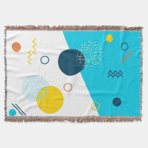 Cool, einzigartig, trendy, urban, Memphis-Illustra Decke