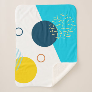 Cool, einzigartig, trendy, urban, Memphis-Illustra Sherpadecke