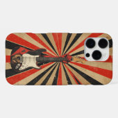 Cool Electric Guitarist Gift Soviet Art Rock Music iPhone Hülle (Rückseite (Horizontal))