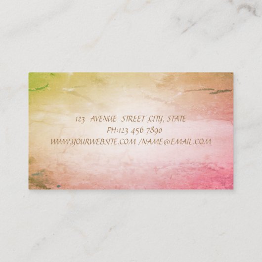 Cool Eleganter Beruflicher Glitzer Lotus Blume Visitenkarte (Rückseite)