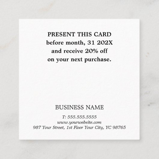 Cool Eleganter Rosa Rose Golden White Circle Salon Rabattkarte (Rückseite)