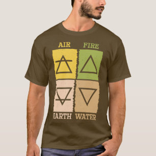 Cool Elements Earth Wind Fire Water Alchemie gif T-Shirt