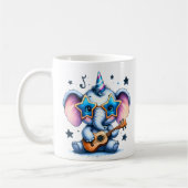 Cool Elephant Music Lover Art Kaffeetasse (Links)