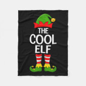 Cool Elf Xmas Matching Family Elf Squad Weihnachte Fleecedecke (Vorderseite)