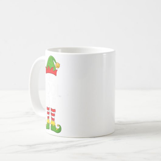 Cool Elf Xmas Matching Family Elf Squad Weihnachte Kaffeetasse (Vorderseite Links)