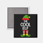 Cool Elf Xmas Matching Family Elf Squad Weihnachte Magnet (Vorderseite/Rückseite)