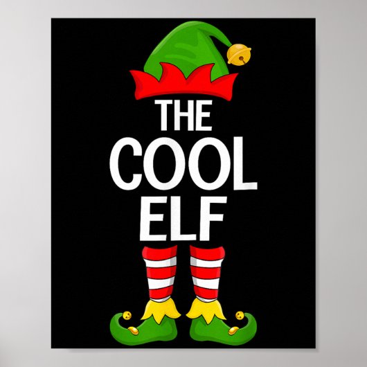 Cool Elf Xmas Matching Family Elf Squad Weihnachte Poster (Vorne)