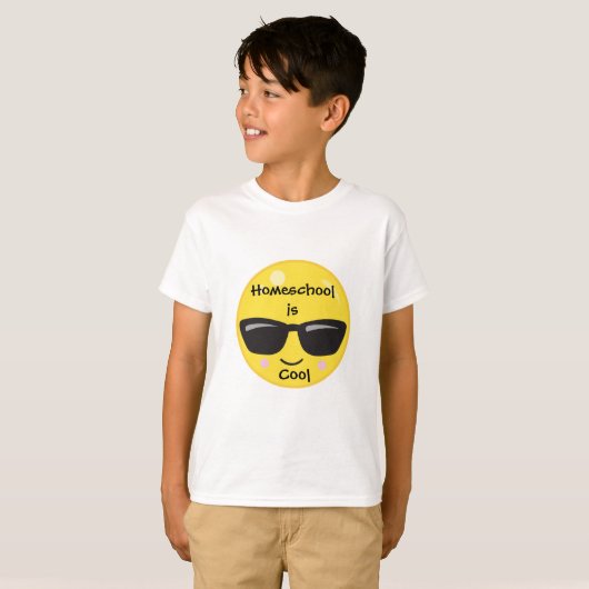 Cool Emoji Homeschool T-Shirt (Vorne ganz)