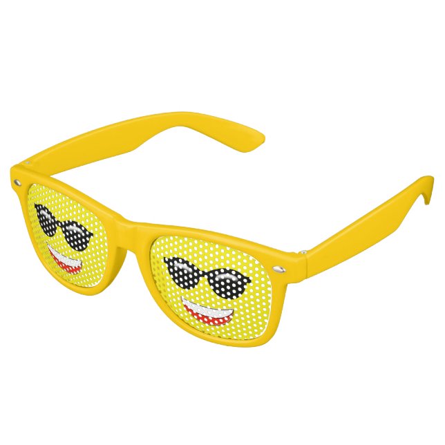 Cool Emoji Partybrille (Schrägansicht)