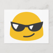 Cool Emoji Postkarte (Vorderseite)