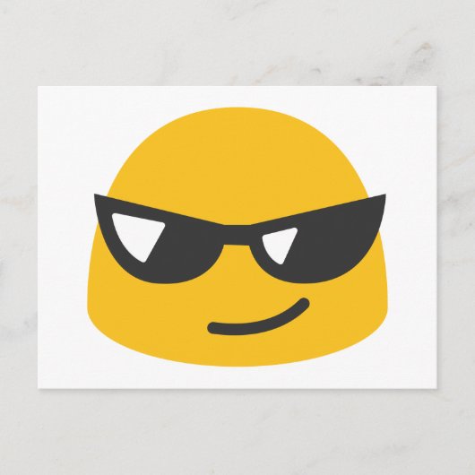 Cool Emoji Postkarte (Vorderseite)