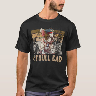 Cool English Pitbull Dad Pitbull Owner Dog Father' T-Shirt
