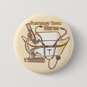 Cool ER Nurse Button